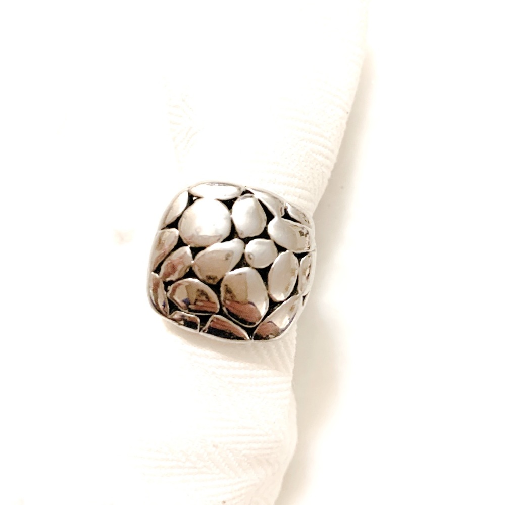 Sterling Silver Tortoise Shell Ring - image 1